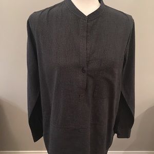 Navy blue and “white” dot tunic